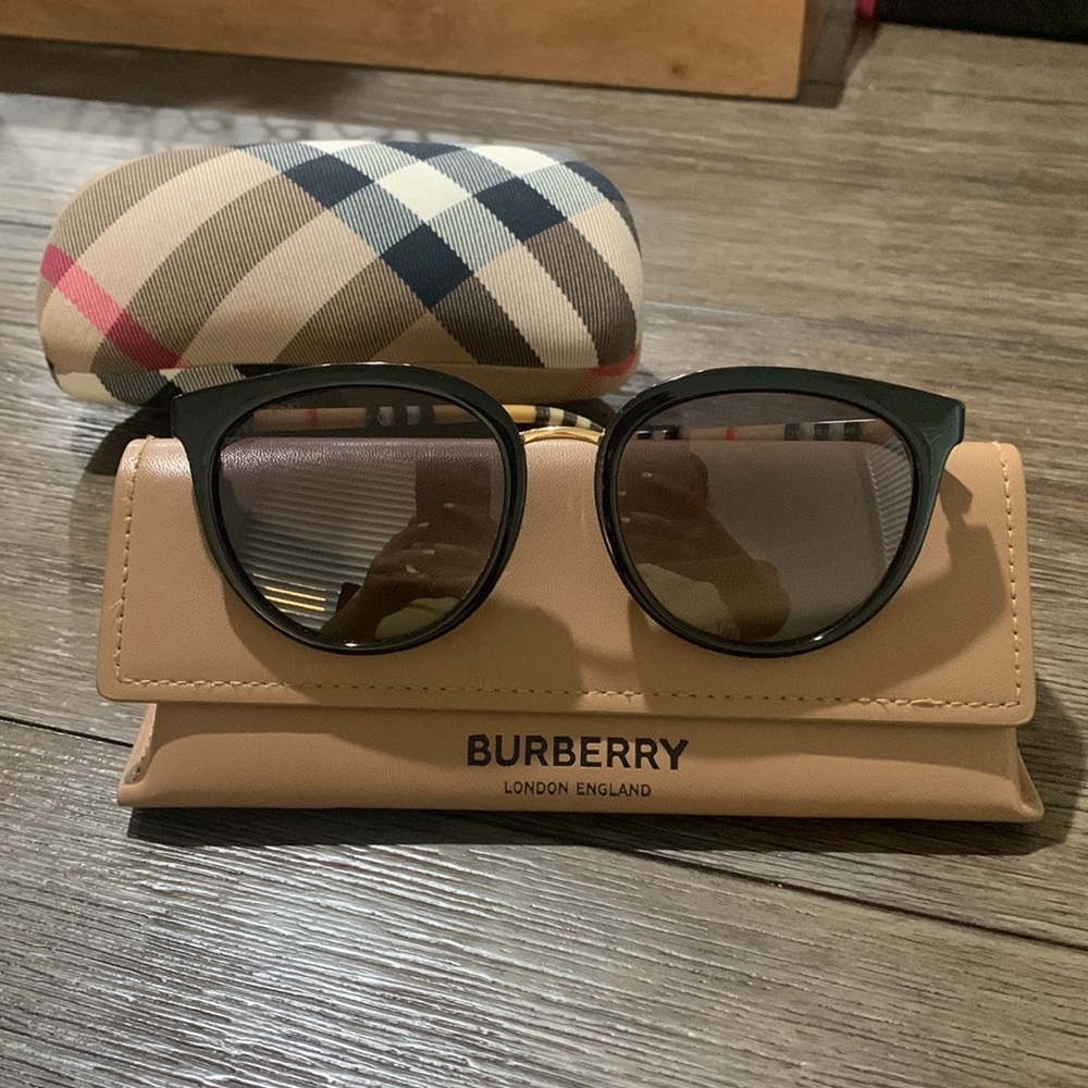 Plaid Burberry Sunglasses